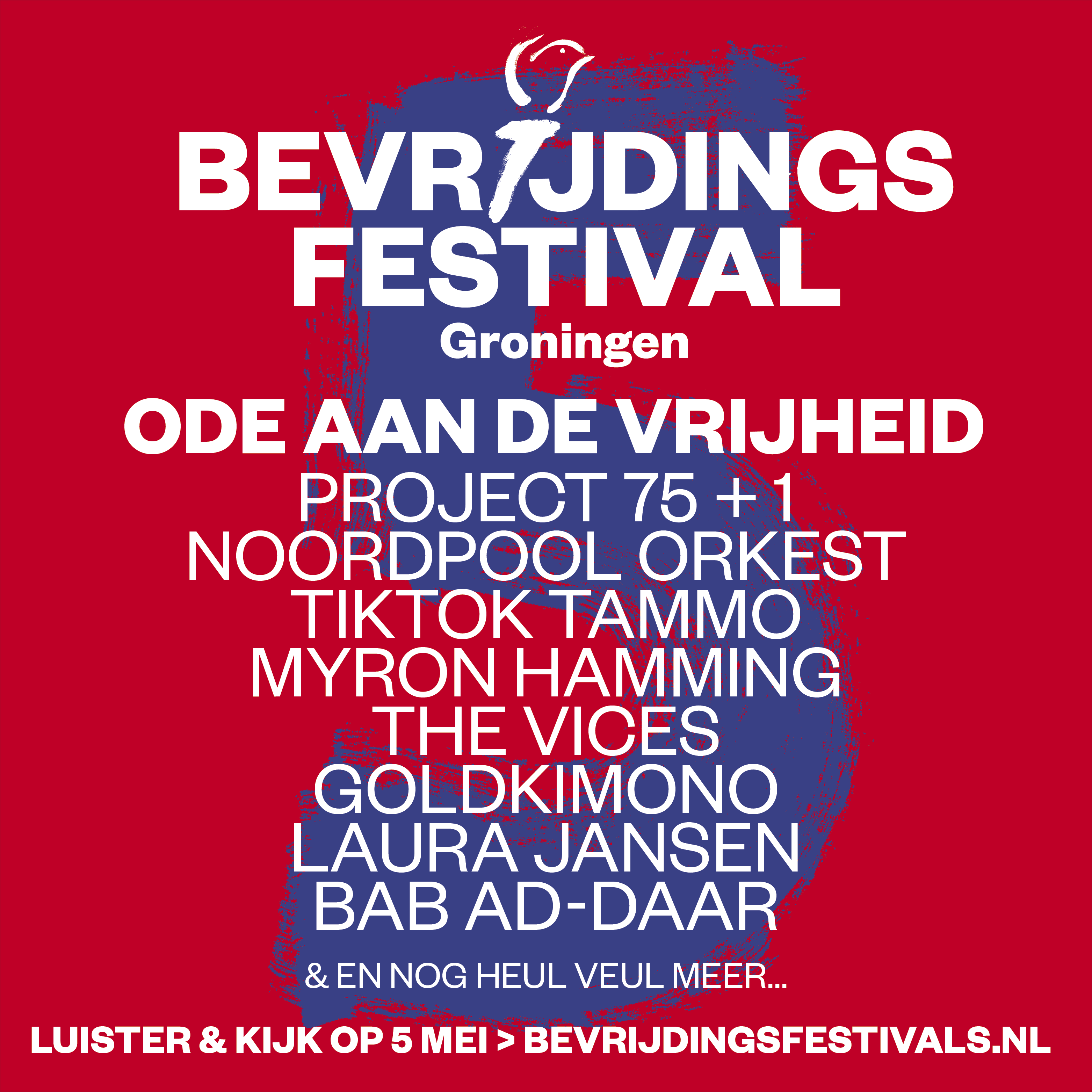 Line-up Bevrijdingsfestival Groningen bekend